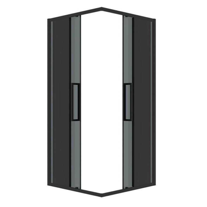 Душевой уголок Grossman Cosmo 300.K33.02.8080.21.10, 80 х 80 см, стекло тонированное, профиль черный матовый