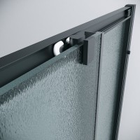 Душевой уголок Grossman Cosmo 300.K33.02.8080.21.02, 80 х 80 см, стекло шиншилла, профиль черный матовый