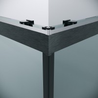 Душевой уголок Grossman Cosmo 300.K33.02.8080.42.00, 80 х 80 см, стекло прозрачное, профиль графит сатин