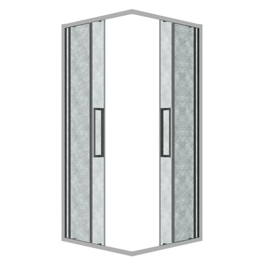 Душевой уголок Grossman Cosmo 300.K33.02.9090.10.02, 90 х 90 см, стекло шиншилла, профиль хром