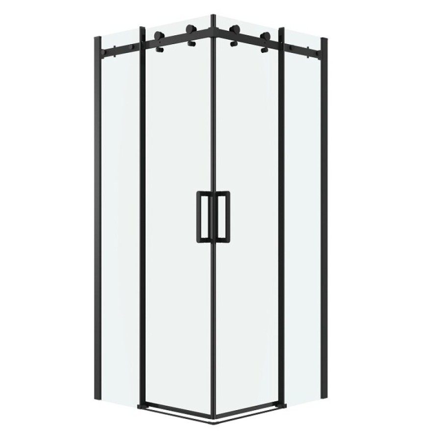 Душевой уголок Grossman Classic 300.K33.04.1010.21.00, 100 х 100 см, стекло прозрачное, профиль черный матовый
