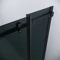 Душевой уголок Grossman Classic 300.K33.04.8080.21.10, 80 х 80 см, стекло тонированное, профиль черный матовый