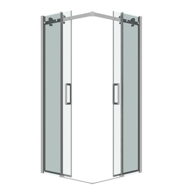 Душевой уголок Grossman Classic 300.K33.04.9090.10.00, 90 х 90 см, стекло прозрачное, профиль хром