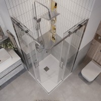 Душевой уголок Grossman Classic 300.K33.04.9090.10.00, 90 х 90 см, стекло прозрачное, профиль хром