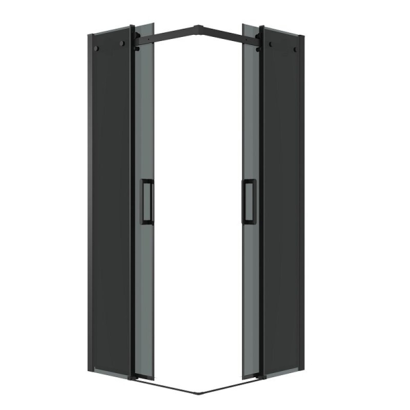 Душевой уголок Grossman Classic 300.K33.04.9090.21.10, 90 х 90 см, стекло тонированное, профиль черный матовый