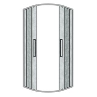 Душевой уголок Grossman Cosmo 301.K33.02.8080.10.02, 80 х 80 см, стекло шиншилла, профиль хром