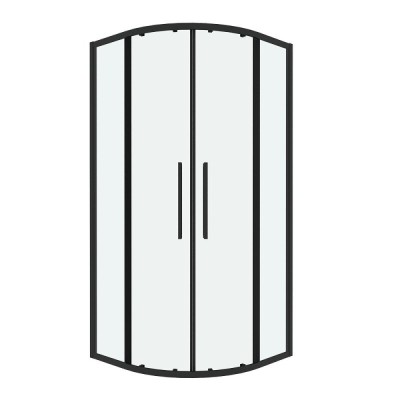 Душевой уголок Grossman Cosmo 301.K33.02.8080.21.00, 80 х 80 см, стекло прозрачное, профиль черный матовый