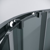 Душевой уголок Grossman Cosmo 301.K33.02.8080.21.10, 80 х 80 см, стекло тонированное, профиль черный матовый