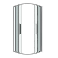 Душевой уголок Grossman Cosmo 301.K33.02.9090.10.00, 90 х 90 см, стекло прозрачное, профиль хром
