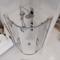 Душевой уголок Grossman Cosmo 301.K33.02.9090.10.00, 90 х 90 см, стекло прозрачное, профиль хром