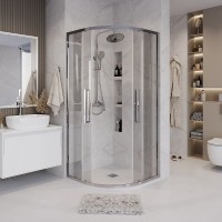 Душевой уголок Grossman Cosmo 301.K33.02.9090.10.00, 90 х 90 см, стекло прозрачное, профиль хром