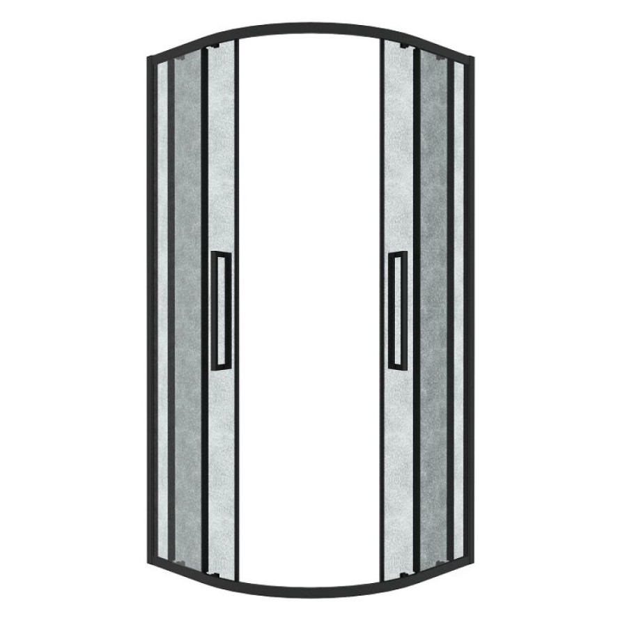 Душевой уголок Grossman Cosmo 301.K33.02.9090.21.02, 90 х 90 см, стекло шиншилла, профиль черный матовый