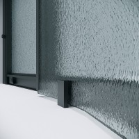 Душевой уголок Grossman Cosmo 301.K33.02.9090.21.02, 90 х 90 см, стекло шиншилла, профиль черный матовый
