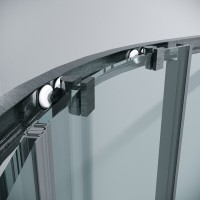 Душевой уголок Grossman Cosmo 301.K33.02.9090.42.00, 90 х 90 см, стекло прозрачное, профиль графит сатин