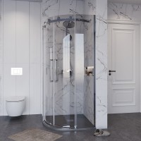 Душевой уголок Grossman Classic 301.K33.04.9090.10.00, 90 х 90 см, стекло прозрачное, профиль хром