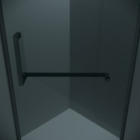 Душевой уголок Grossman Pragma 302.K33.03.9090.21.10, 90 х 90 см, стекло тонированное, профиль черный матовый