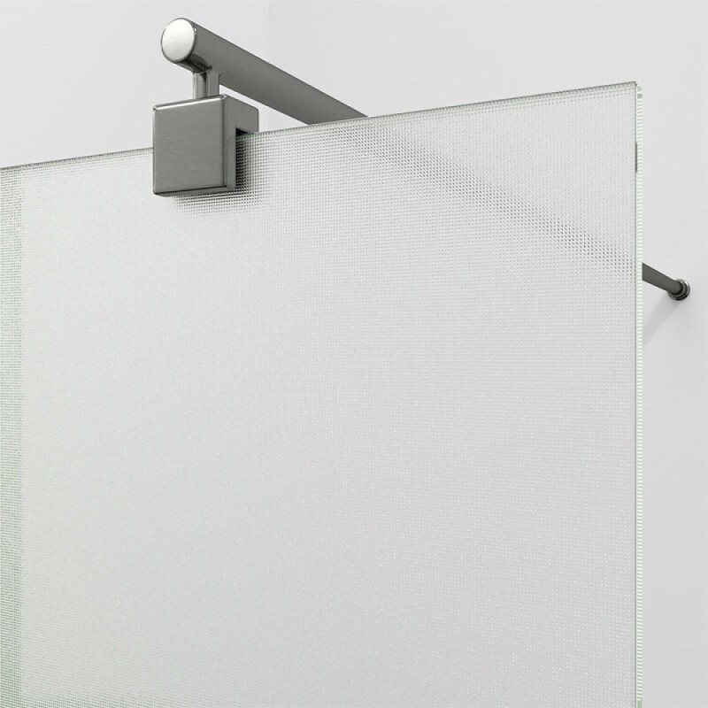 Душевая перегородка WasserKraft Rur 30W44GR-TXG, 100 см, свободный вход, стекло текстурное, профиль графит