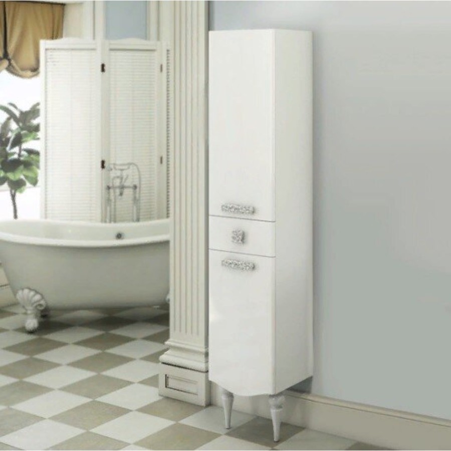 Пенал Comforty Монако, 40см, L/R белый, 00003129168