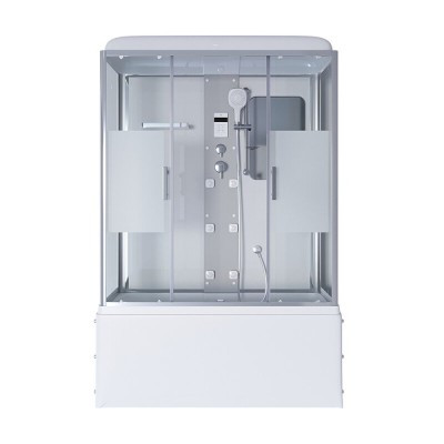 Душевая кабина Niagara Ultra NG-3150-01 150 x 70 см, высокий поддон, профиль хром, стекло прозрачное с матовой полосой, 31500164