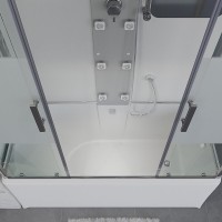 Душевая кабина Niagara Ultra NG-3150-01 150 x 70 см, высокий поддон, профиль хром, стекло прозрачное с матовой полосой, 31500164