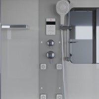 Душевая кабина Niagara Ultra NG-3150-01 150 x 70 см, высокий поддон, профиль хром, стекло прозрачное с матовой полосой, 31500164