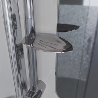 Душевая кабина Niagara Ultra NG-3150-01 150 x 70 см, высокий поддон, профиль хром, стекло прозрачное с матовой полосой, 31500164