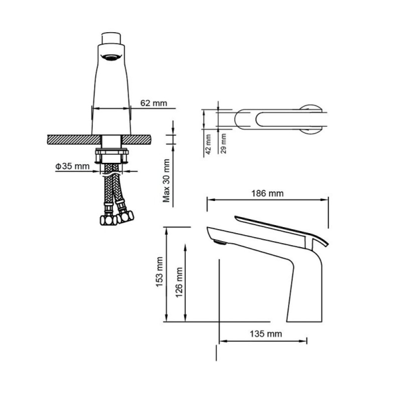 Смеситель Timo Olivia 3161/00F для раковины, хром