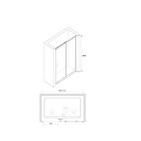 Душевая дверь RGW Classic CL-14 32091413-11, 130 см, стекло прозрачное, профиль хром