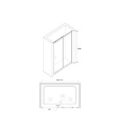 Душевая дверь RGW Classic CL-14 32091414-11, 140 см, стекло прозрачное, профиль хром