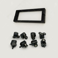 Душевой уголок RGW CL-48B (CL-14B + Z-050-1B), 32094802-014, 120 х 100 см, дверь раздвижная, стекло прозрачное, профиль черный