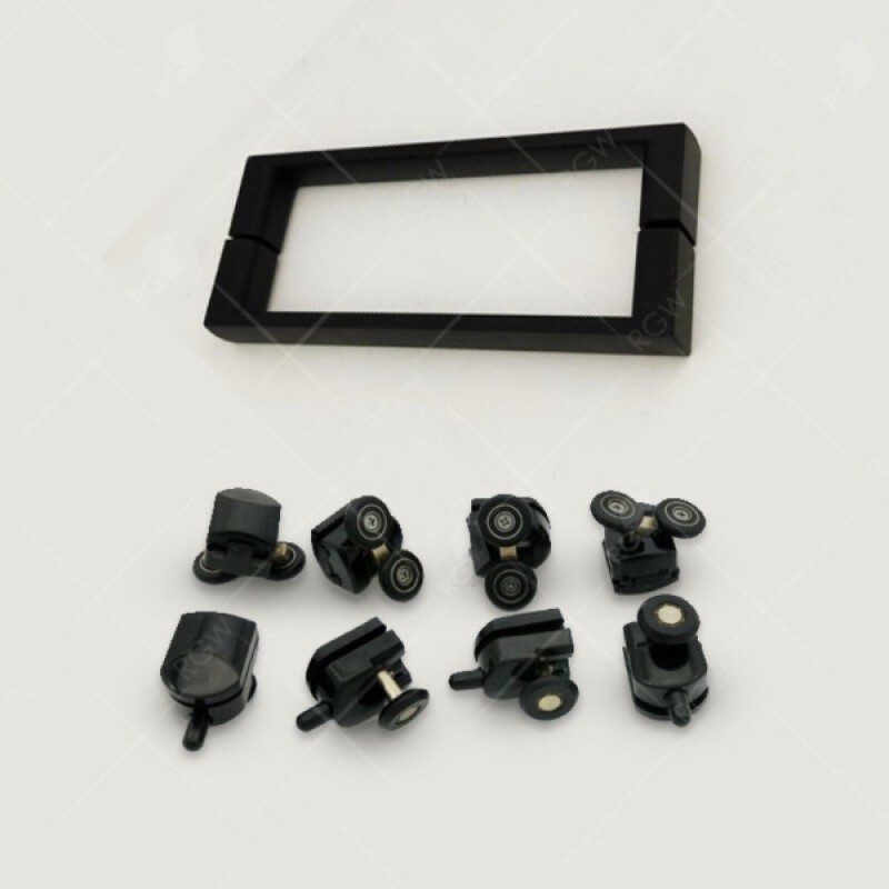 Душевой уголок RGW Classic CL-48-1B (CL-14B+Z-060-1B), 130 х 100 см, стекло прозрачное, профиль черный матовый, 320948130-014
