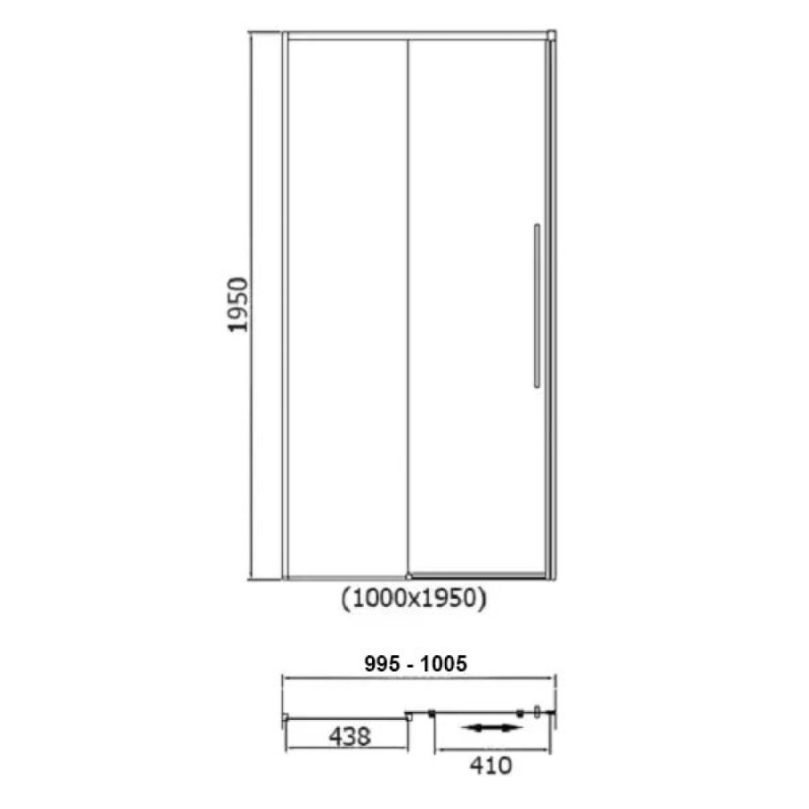 Душевая дверь RGW SV-12 32321210-11 100 х 195 см, хром