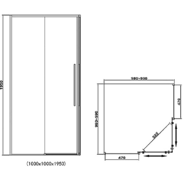 Душевой уголок RGW SV-31-B 32323100-14 100 х 100 см квадратный, черный