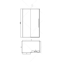 Душевой уголок RGW SV-42B 32324280-014 100 х 80 см прямоугольный, черный
