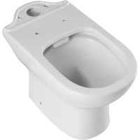 Унитаз-компакт безободковый Aquanet Ray-C 326011/326012, крышка микролифт, цвет белый