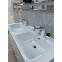Смеситель Timo Olivia 3261/00-16F для раковины, хром/белый