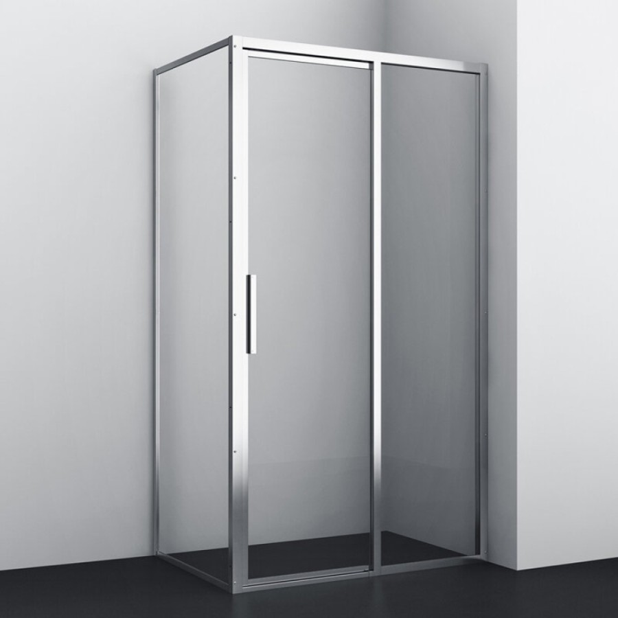 Душевой уголок WasserKRAFT Lopau 32S, 120 х 90 см, профиль хром, стекло прозрачное, 32S07L/R
