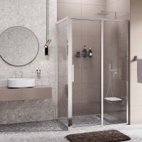 Душевой уголок WasserKRAFT Lopau 32S, 120 х 90 см, профиль хром, стекло прозрачное, 32S07L/R