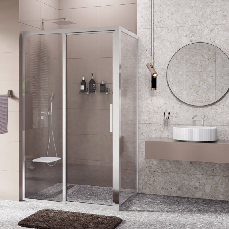 Душевой уголок WasserKRAFT Lopau 32S, 120 х 90 см, профиль хром, стекло прозрачное, 32S07L/R