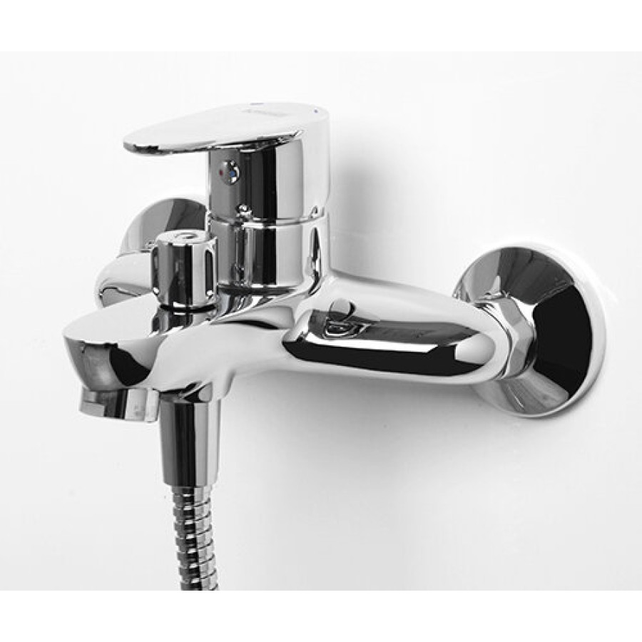 Смеситель WasserKRAFT LEINE 3501 для ванны и душа с коротким изливом, хром