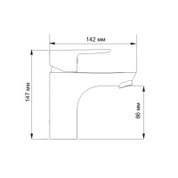 Смеситель WasserKRAFT LEINE 3503 для раковины, хром
