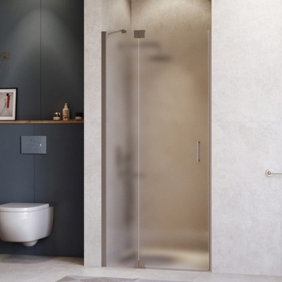 Душевая дверь в нишу RGW Hotel HO-014Gr 350601409-210, 90 см, стекло матовое сатинат, профиль серый