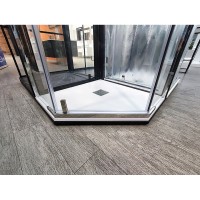 Душевой уголок RGW Hotel HO-081, 90 х 90 см, стекло прозрачное, профиль хром, 350608199-11