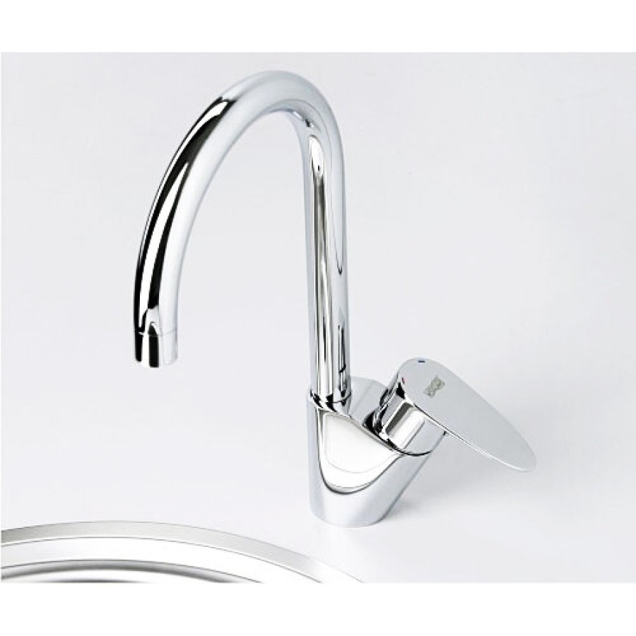 Смеситель WasserKRAFT LEINE 3507 для кухни с поворотным изливом, хром