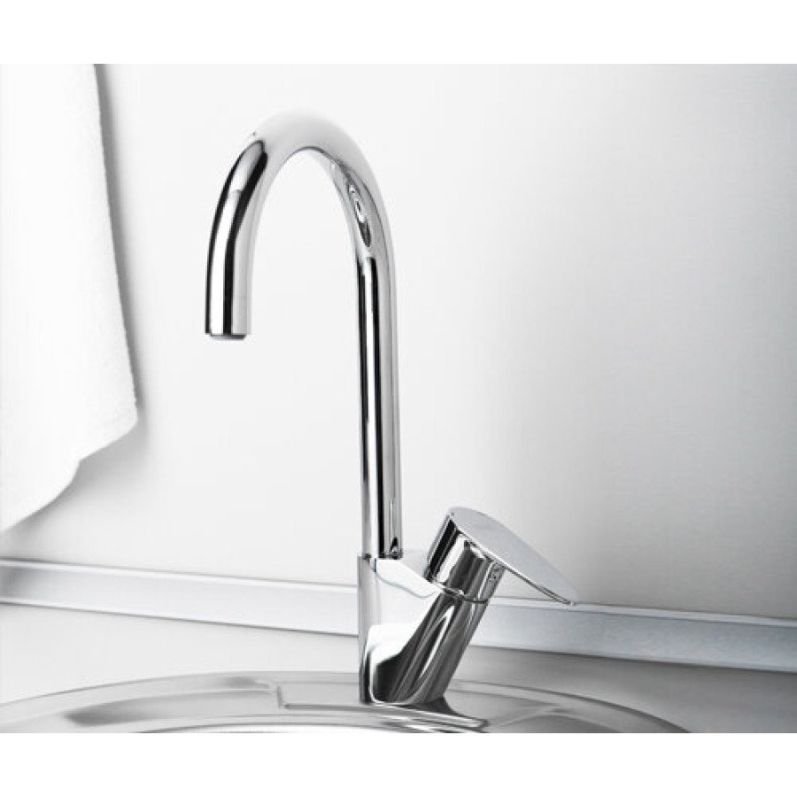 Смеситель WasserKRAFT LEINE 3507 для кухни с поворотным изливом, хром