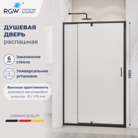 Душевая дверь RGW Passage 350800890-24, 90 см, стекло матовое, профиль черный