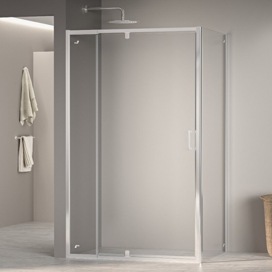 Душевой уголок RGW PA-078 (RGW PA-008 + Z-050-2), 80 х 90 см, стекло прозрачное, профиль хром, 350807889-11