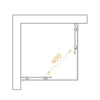 Душевой уголок RGW PA-030 Passage 3508103077-11, 70 х 70 см, стекло прозрачное, профиль хром