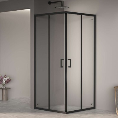 Душевой уголок RGW Passage PA-030-B 3508103099-14, 90 х 90 см, стекло прозрачное, профиль черный