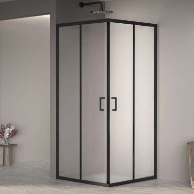 Душевой уголок RGW Passage PA-030-B, 3508103099-24, 90 х 90 см, стекло матовое, профиль черный